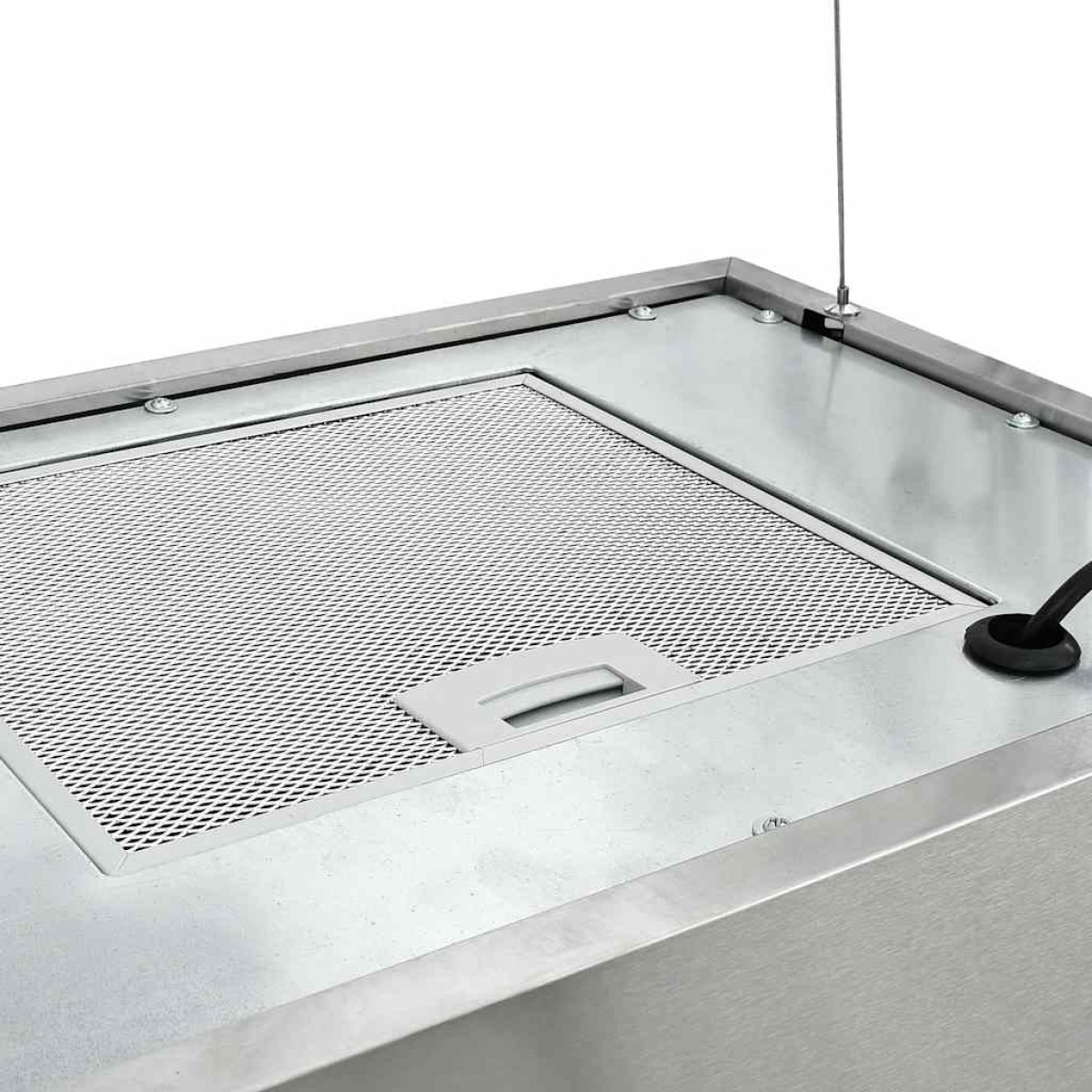 vidaXL Απορροφητήρας Νησίδα Κρεμαστός Αφής με LCD 55 εκ. Ανοξ. Ατσάλι