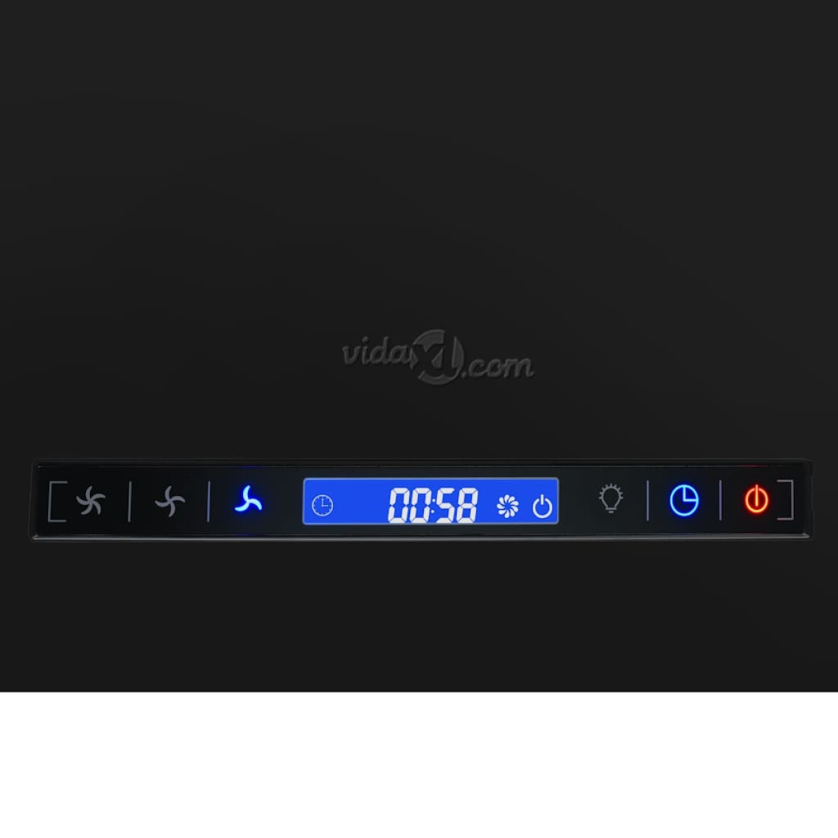 vidaXL Απορροφητήρας Νησίδα Κρεμαστός Αφής με LCD 55 εκ. Ατσάλινος