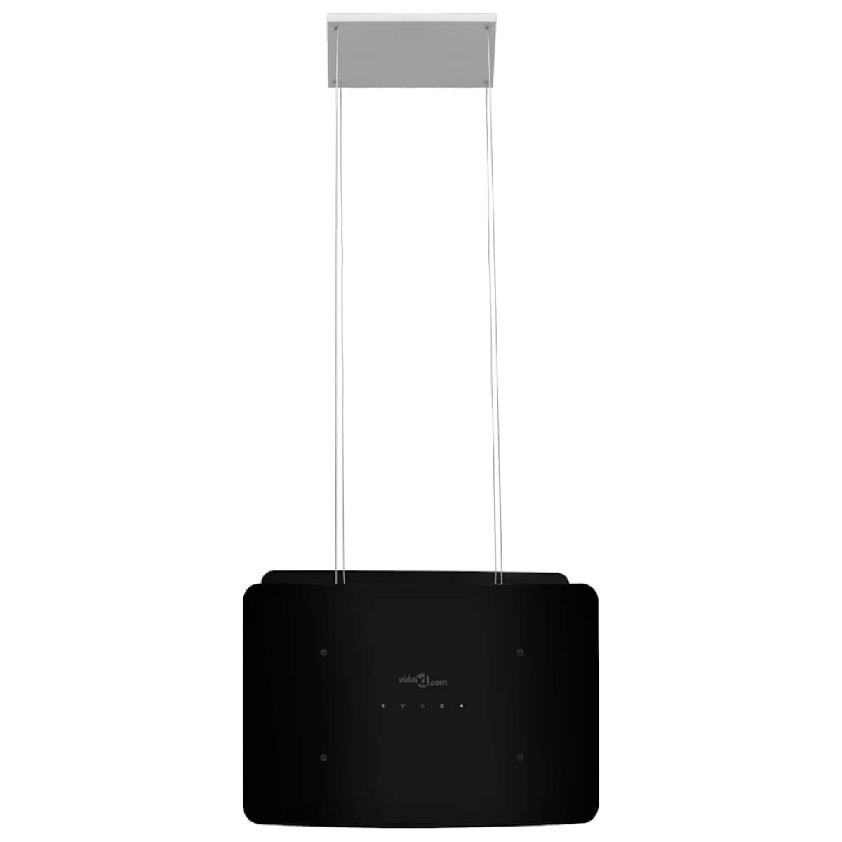 vidaXL Απορροφητήρας Νησίδα Κρεμαστός Αφής με LCD από Ψημένο Γυαλί