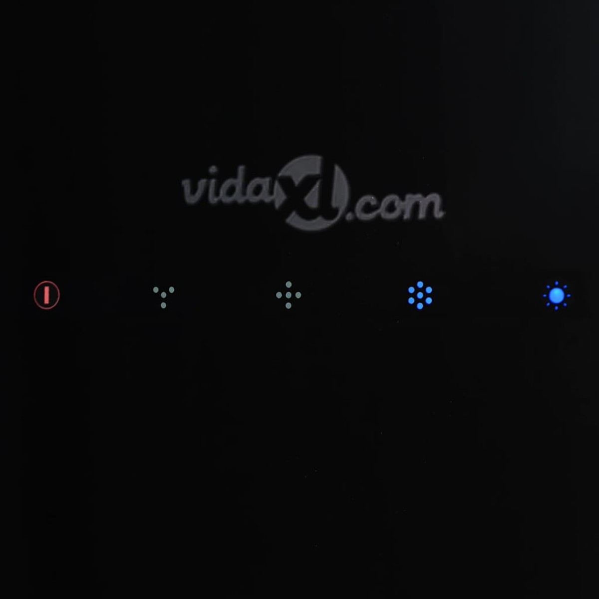 vidaXL Απορροφητήρας Νησίδα Κρεμαστός Αφής με LCD από Ψημένο Γυαλί