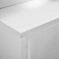 vidaXL Ερμάριο Πάγκος Συρόμενες Πόρτες 120x50x(95-97) εκ. Ανοξ. Ατσάλι