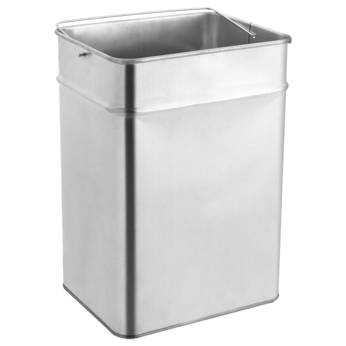 vidaXL Σταχτοδοχείο - Κάδος Δαπέδου 45 Λίτρα από Ανοξείδωτο Ατσάλι