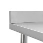 vidaXL Πάγκος Εργασίας Κουζίνας με Πλάτη 100x60x93 εκ. Ανοξείδ. Ατσάλι