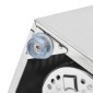 vidaXL Βάση για Μαχαιροπίρουνα 3 Θέσεων Ορθογώνια από Ανοξ. Ατσάλι