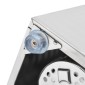 vidaXL Βάση για Μαχαιροπίρουνα 4 Θέσεων Ορθογώνια από Ανοξ. Ατσάλι