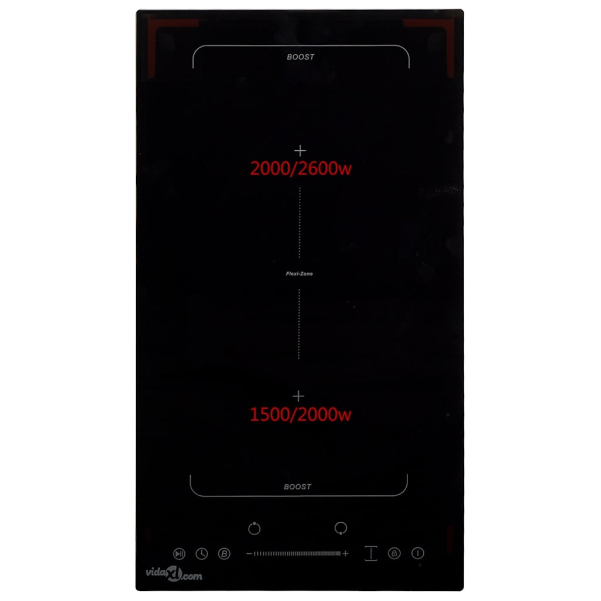 vidaXL Εστία Επαγωγική με 2 Ευέλικτες Ζώνες και Πλήκτρα Αφής 3500 W