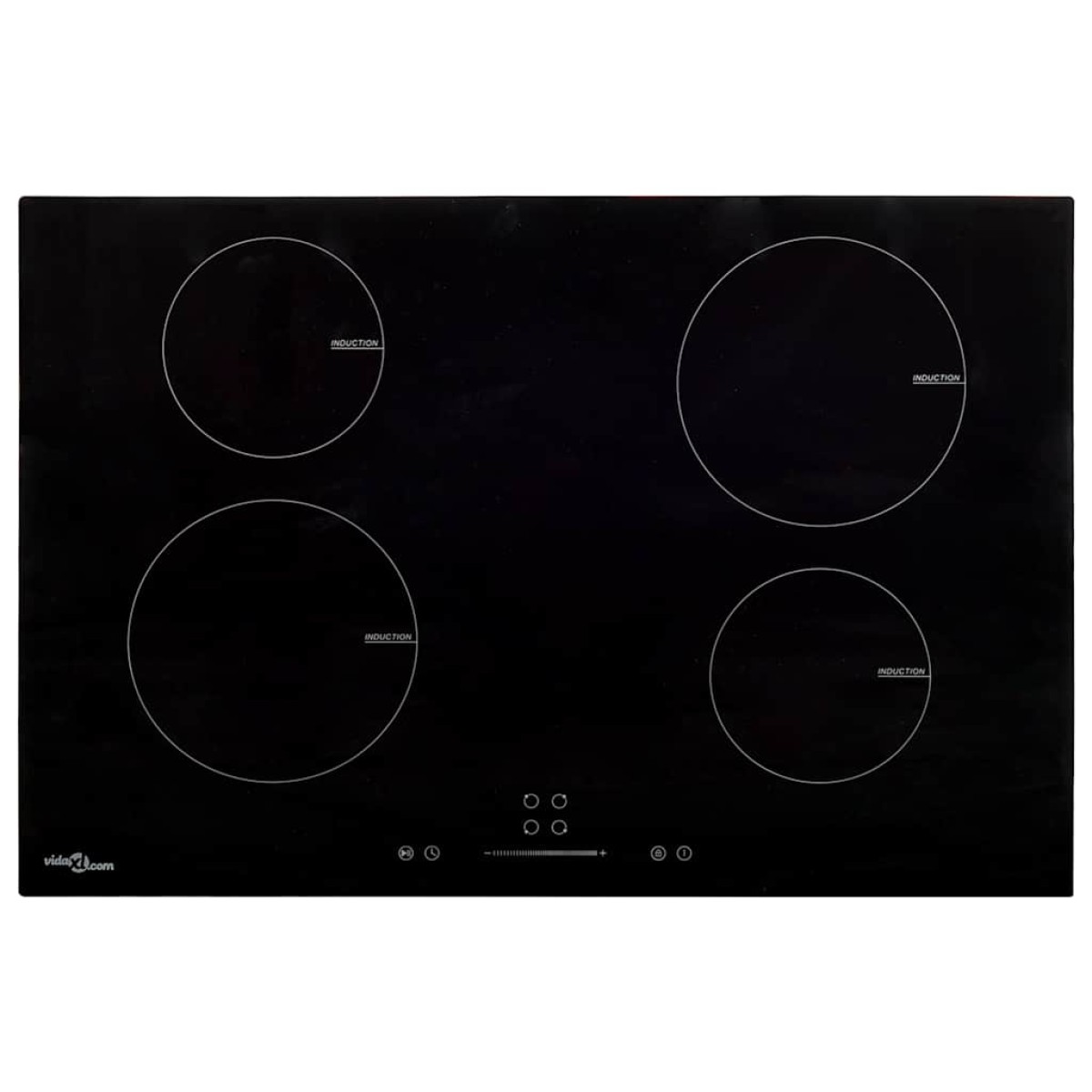 vidaXL Εστία Επαγωγική με 4 Εστίες & Πλήκτρα Αφής 77 εκ. 7000 W Γυάλινη