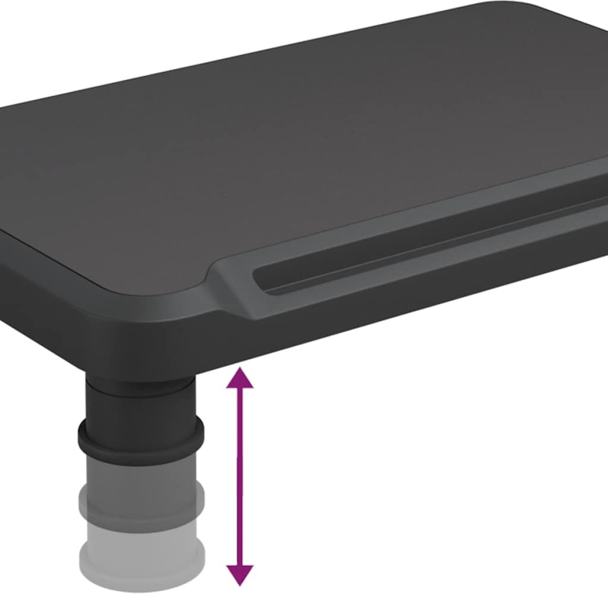 vidaXL Βάση Οθόνης Μαύρη 38 x 24 x 10,5 εκ.