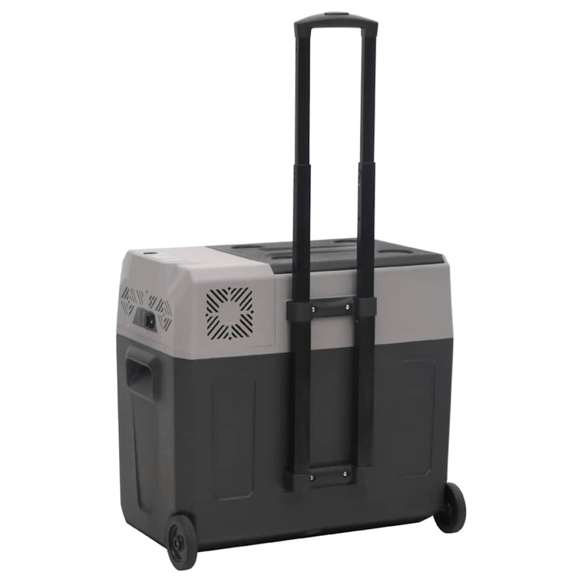 vidaXL Ψυγείο με Ρόδες και Λαβή Μαύρο/Γκρι 40 Λ. από Πολυπροπυλένιο