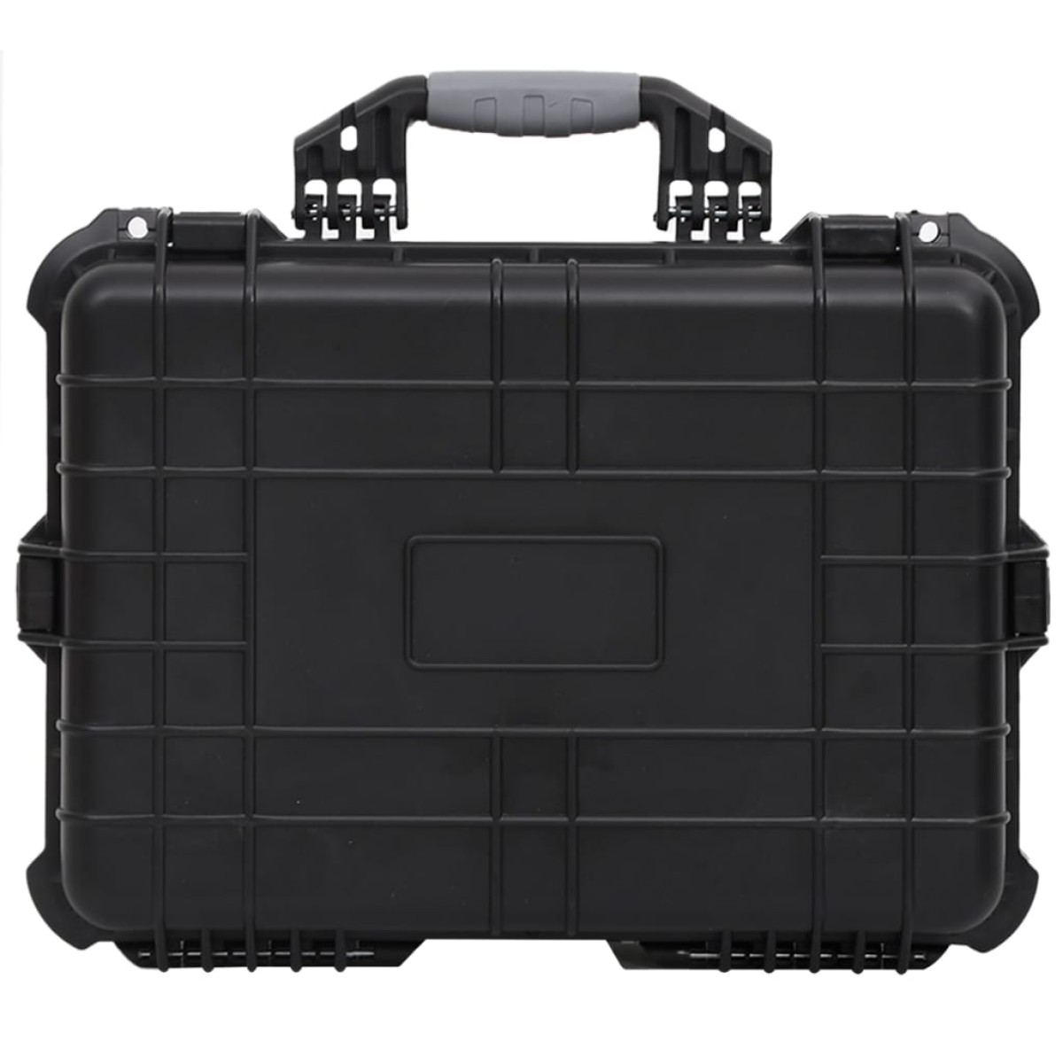 vidaXL Θήκη Πτήσης Φορητή Μαύρη 52 x 40 x 19 εκ. από Πολυπροπυλένιο