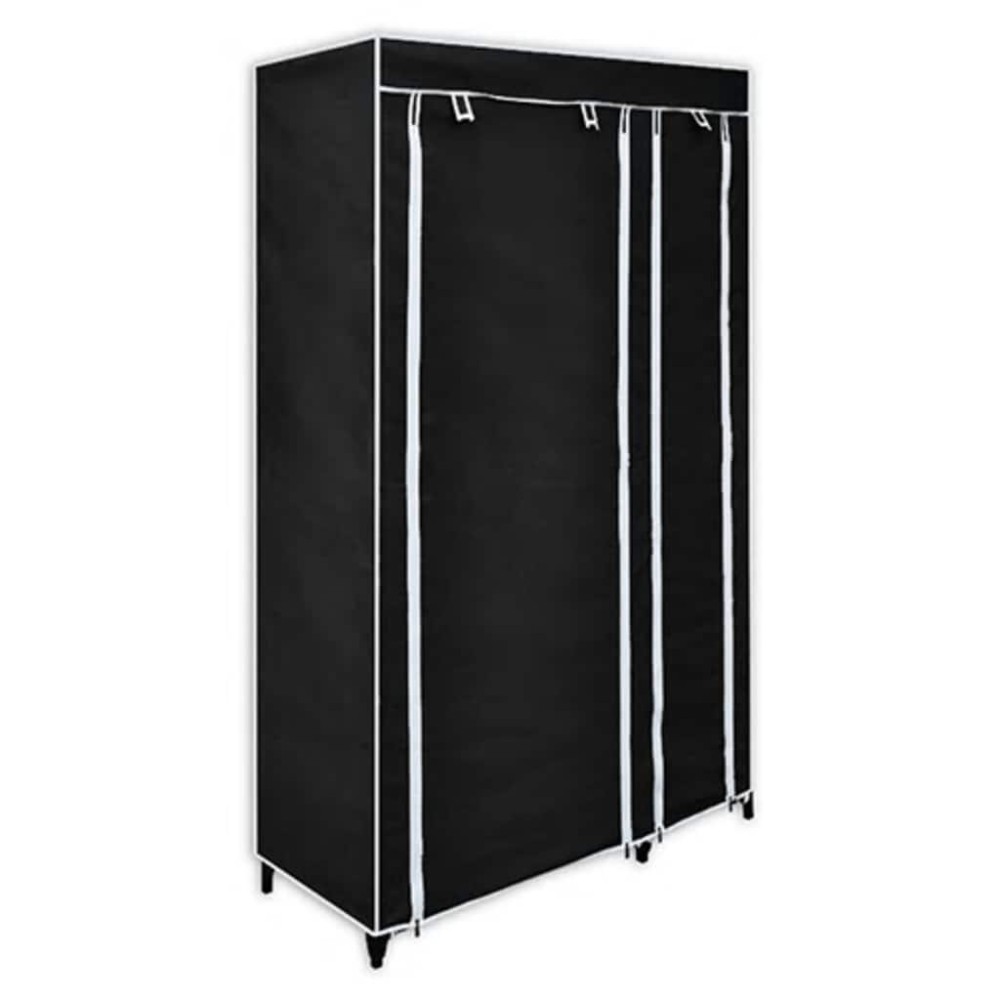 vidaXL Ντουλάπα Αναδιπλούμενη Μαύρη 110 x 45 x 175 εκ.