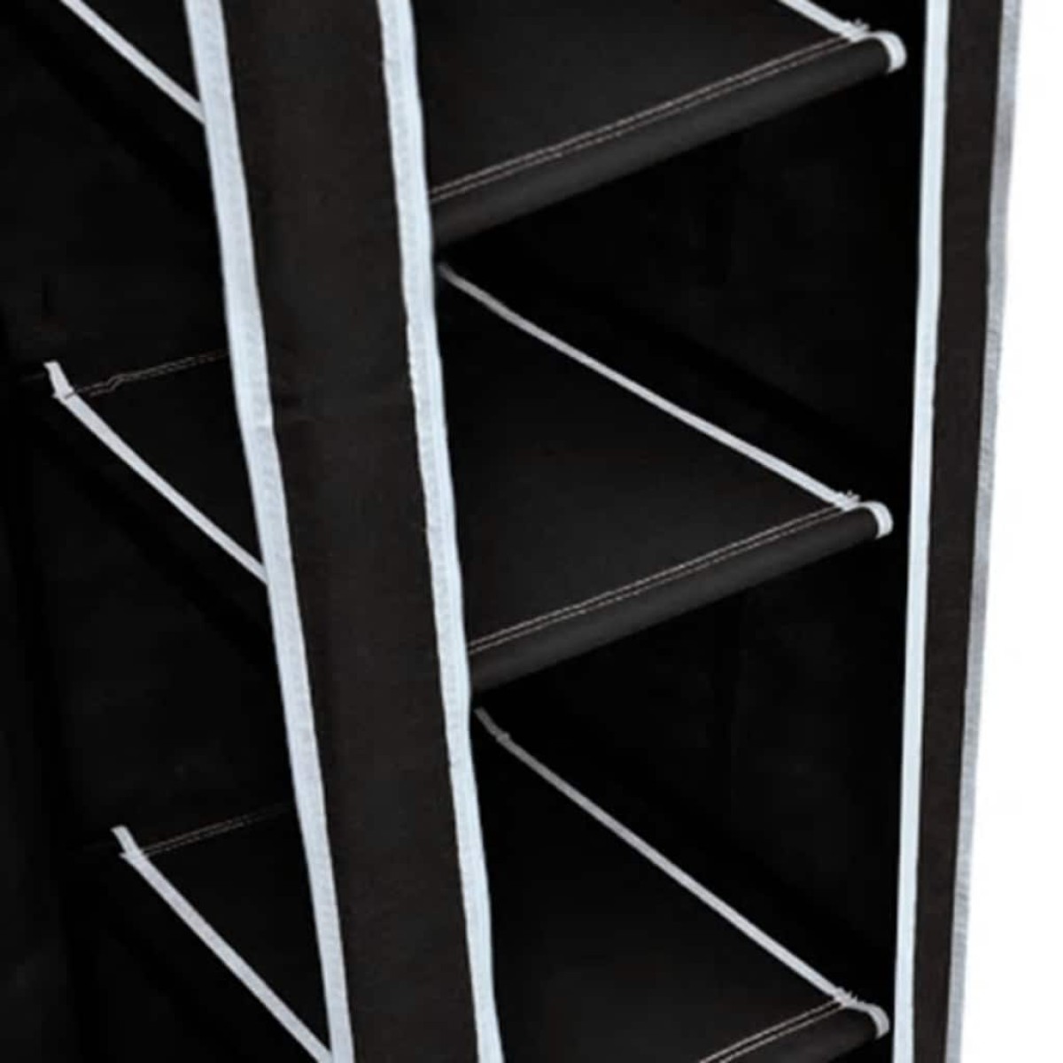 vidaXL Ντουλάπα Αναδιπλούμενη Μαύρη 110 x 45 x 175 εκ.