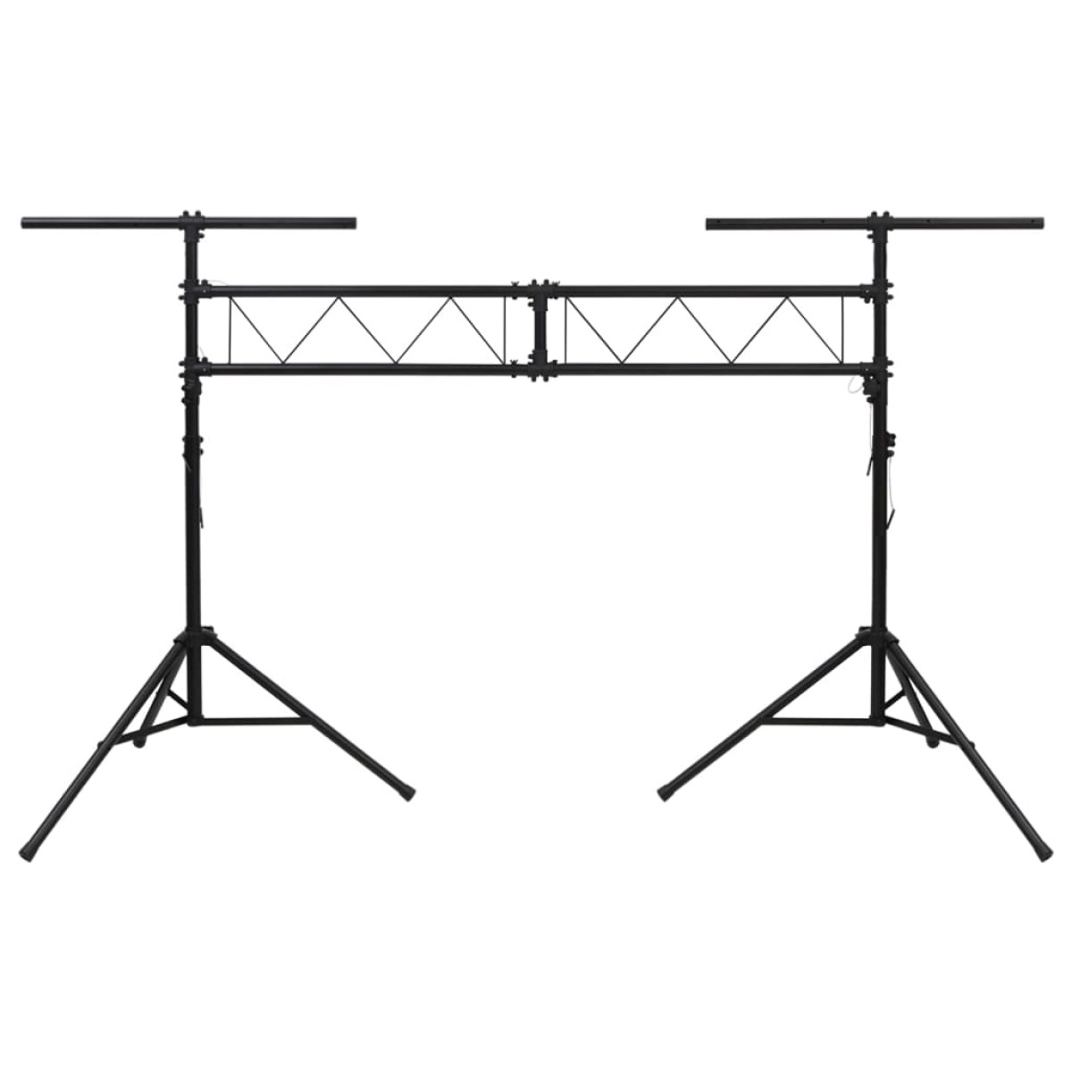 vidaXL Βάση Φωτισμού Μαύρη 338 x 115 x (180-300) εκ. Ατσάλινη