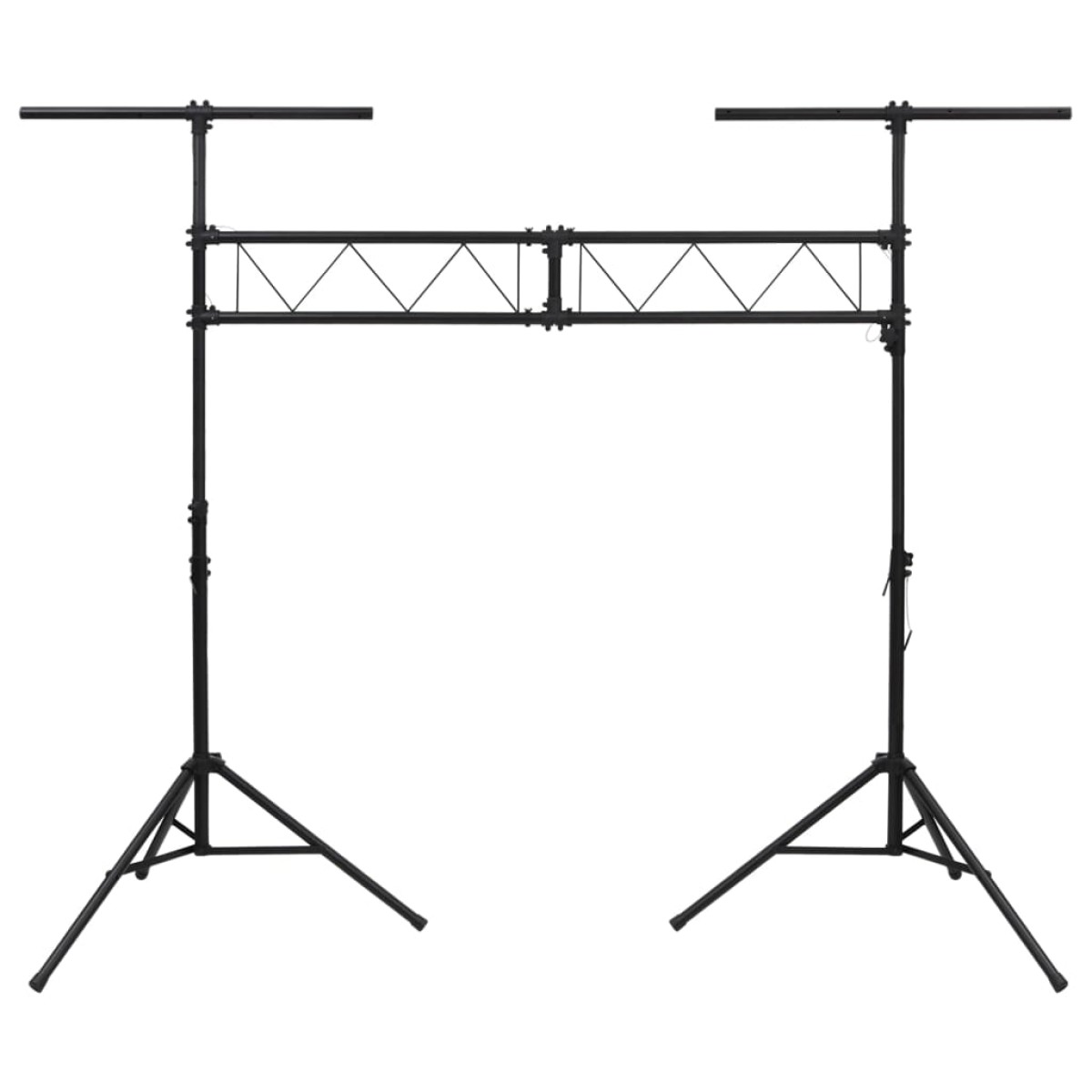 vidaXL Βάση Φωτισμού Μαύρη 338 x 115 x (180-300) εκ. Ατσάλινη