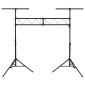 vidaXL Βάση Φωτισμού Μαύρη 338 x 115 x (180-300) εκ. Ατσάλινη
