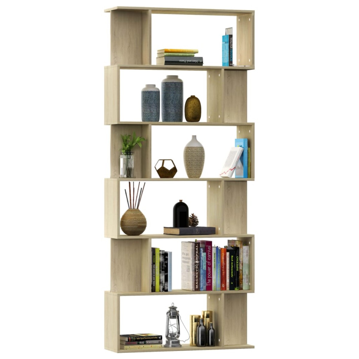 vidaXL Βιβλιοθήκη/Διαχωριστικό Sonoma Δρυς 80x24x192 εκ. Μοριοσανίδα