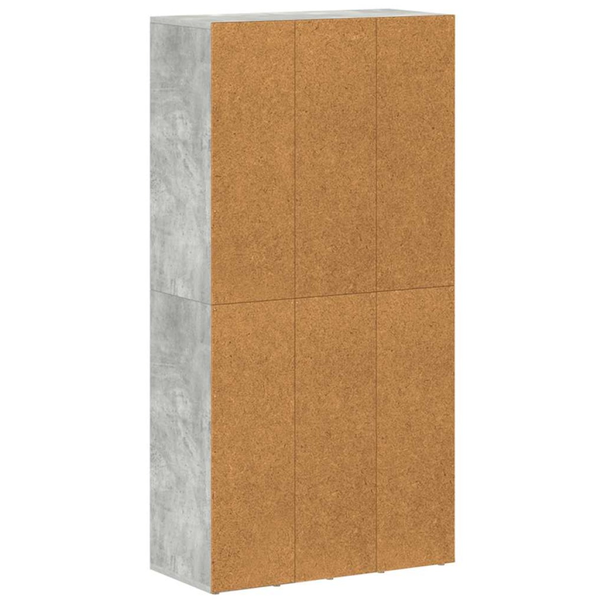 vidaXL Ραφιέρα/Βιβλιοθήκη Γκρι Σκυροδέματος 66x30x130 εκ. Μοριοσανίδα