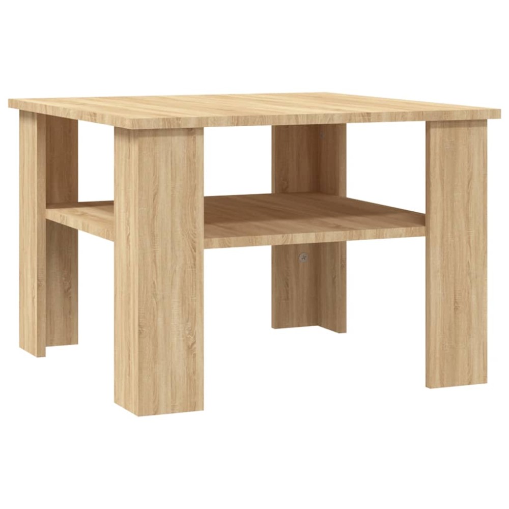 vidaXL Τραπεζάκι Σαλονιού Sonoma Δρυς 60x60x42 εκ. από Επεξ. Ξύλο
