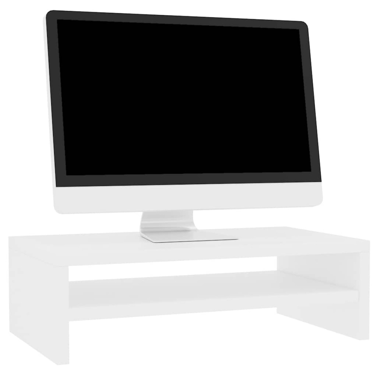 vidaXL Βάση Οθόνης Λευκή 42 x 24 x 13 εκ. από Μοριοσανίδα