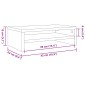 vidaXL Βάση Οθόνης Χρώμα Sonoma Δρυς 42 x 24 x 13 εκ. από Μοριοσανίδα