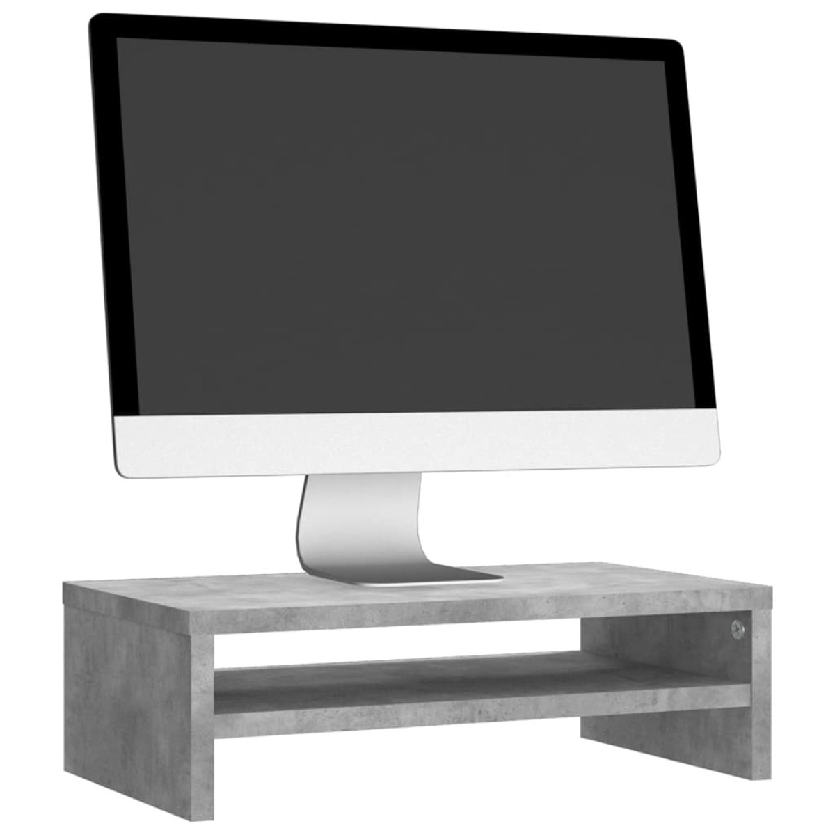 vidaXL Βάση Οθόνης Γκρι του Σκυροδέματος 42x24x13 εκ. από Μοριοσανίδα