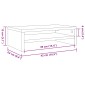 vidaXL Βάση Οθόνης Γκρι του Σκυροδέματος 42x24x13 εκ. από Μοριοσανίδα