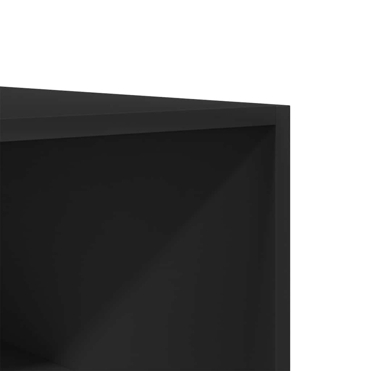 vidaXL Ντουλάπα Μαύρη 100 x 50 x 200 εκ. από Μοριοσανίδα