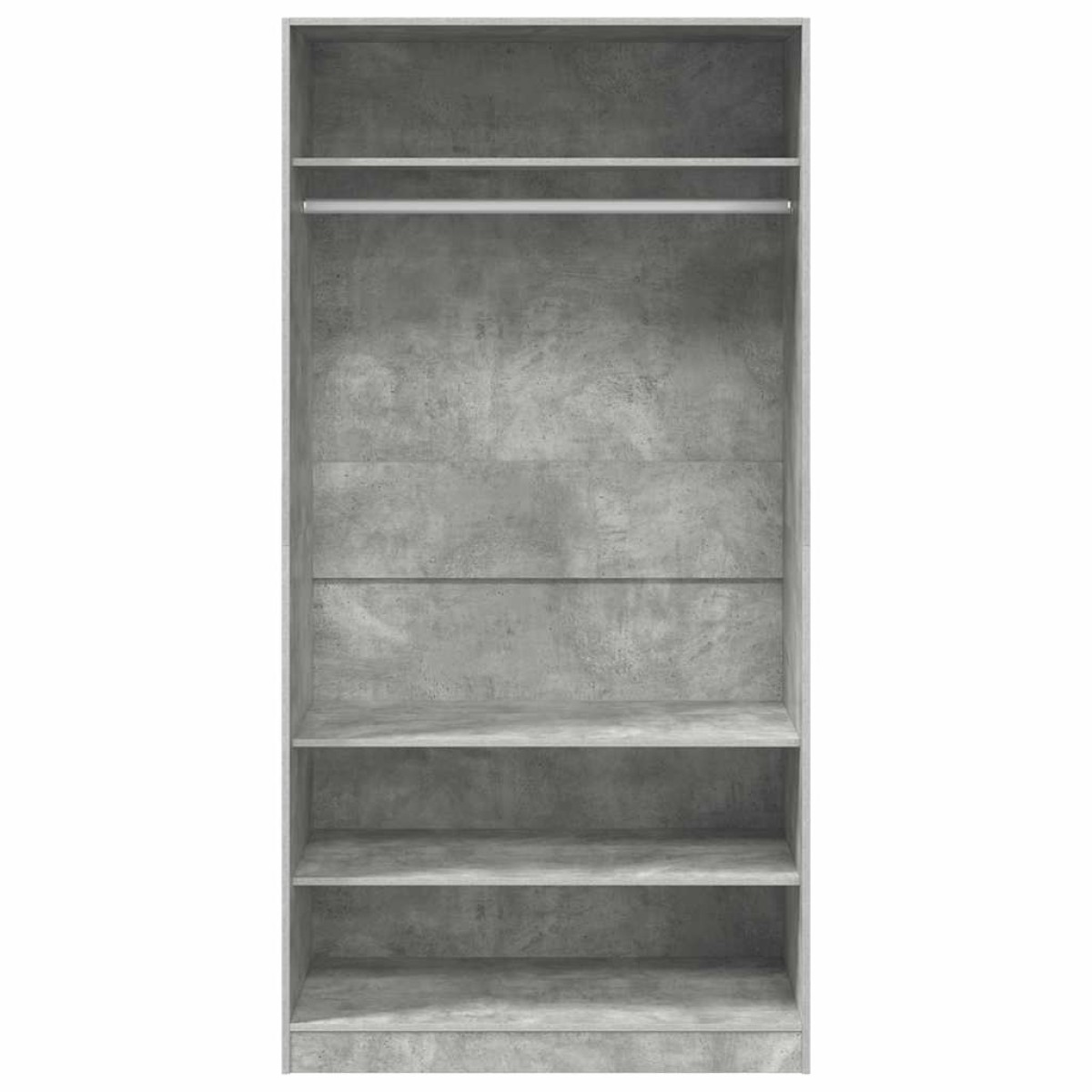 vidaXL Ντουλάπα Γκρι του Σκυροδέματος 100 x 50 x 200 εκ. Μοριοσανίδα