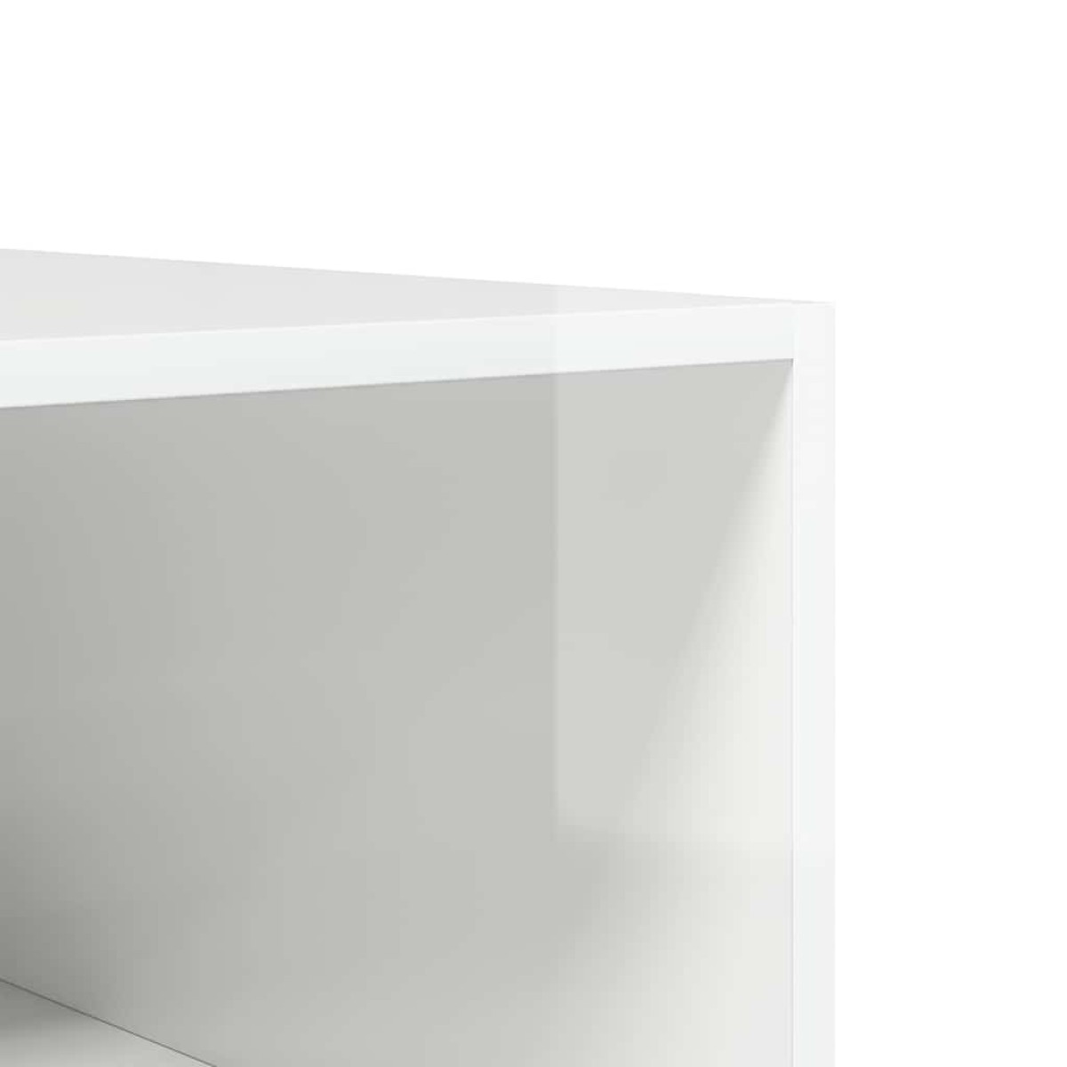 vidaXL Ντουλάπα Γυαλιστερό Λευκό 100 x 50 x 200 εκ. από Μοριοσανίδα