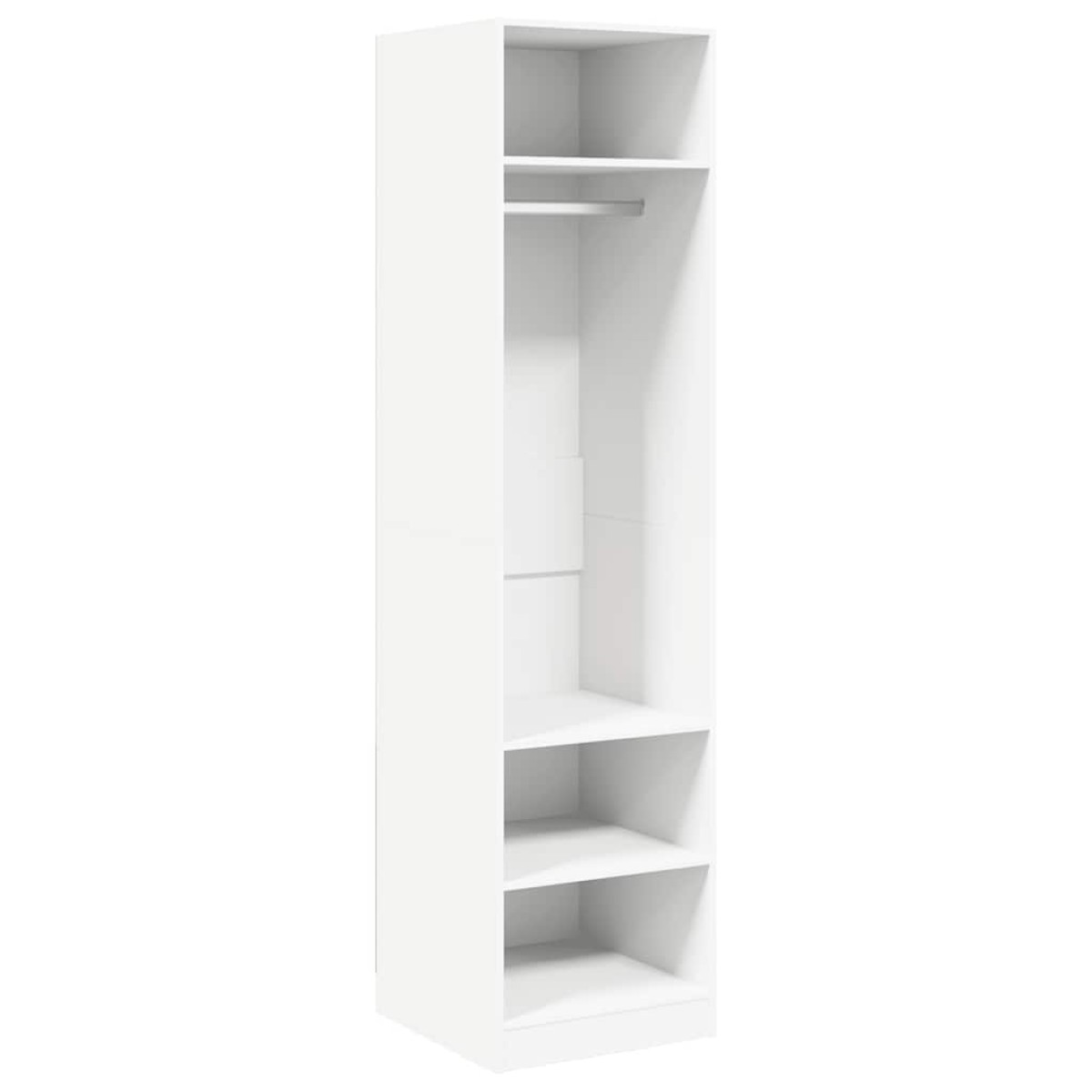 vidaXL Ντουλάπα Λευκή 50 x 50 x 200 εκ. από Μοριοσανίδα