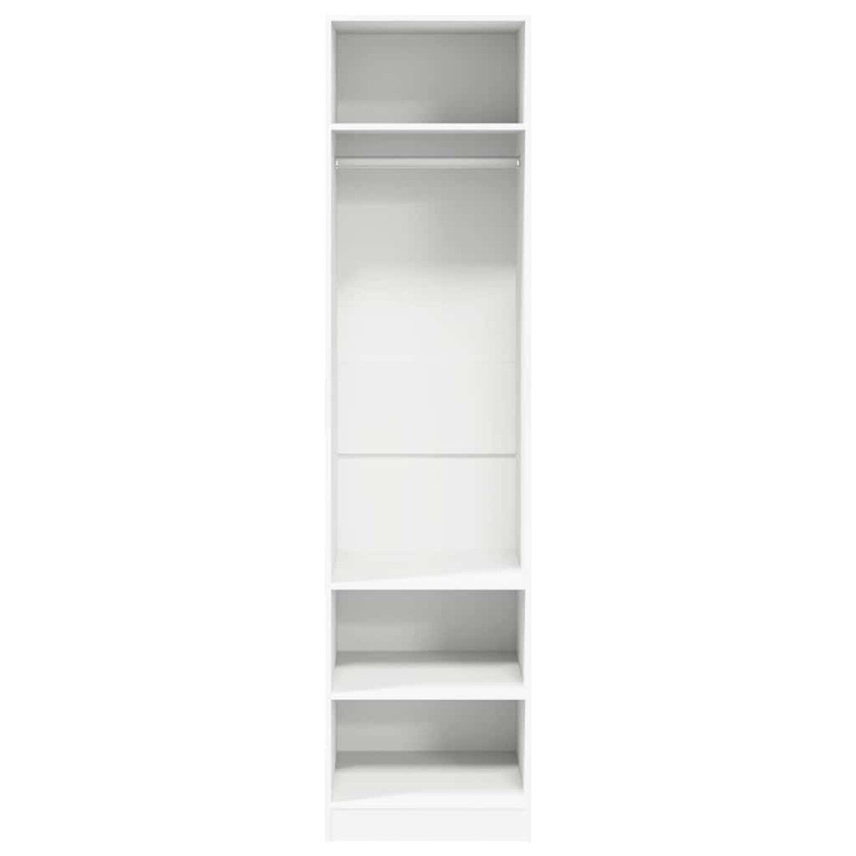 vidaXL Ντουλάπα Λευκή 50 x 50 x 200 εκ. από Μοριοσανίδα