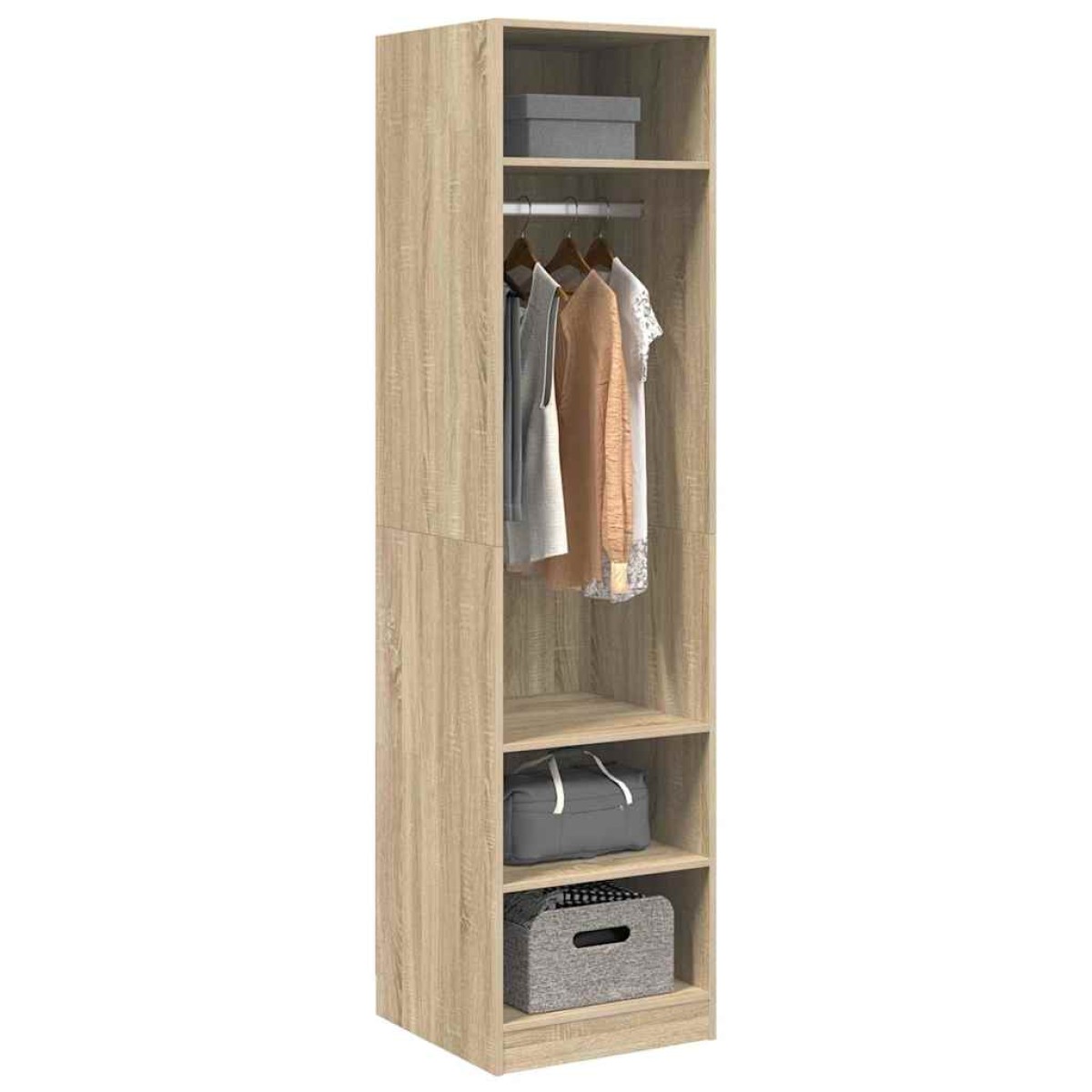 vidaXL Ντουλάπα Χρώμα Sonoma-Δρυς 50 x 50 x 200 εκ. από Μοριοσανίδα