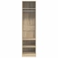 vidaXL Ντουλάπα Χρώμα Sonoma-Δρυς 50 x 50 x 200 εκ. από Μοριοσανίδα