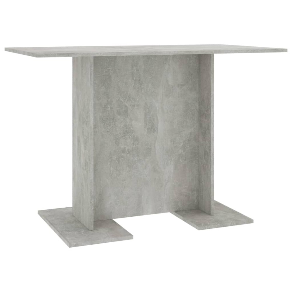 vidaXL Τραπεζαρία Γκρι του Σκυροδέματος 110x60x75 εκ. από Επεξ. Ξύλο