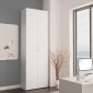 vidaXL Ντουλάπα Γραφείου Λευκή 60 x 32 x 190 εκ. από Μοριοσανίδα