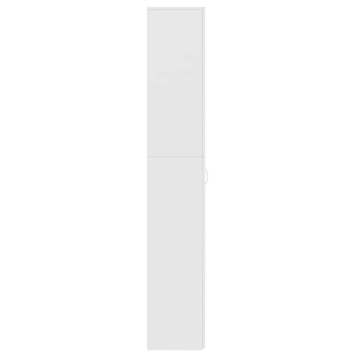 vidaXL Ντουλάπα Γραφείου Λευκή 60 x 32 x 190 εκ. από Μοριοσανίδα