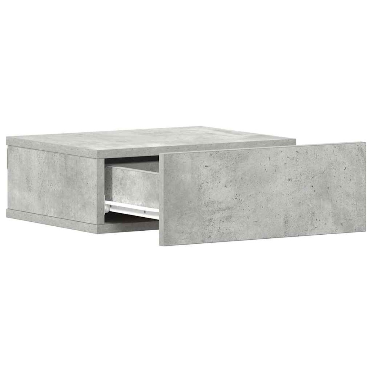 vidaXL Κομοδίνο Κρεμαστό Γκρι Σκυροδέματος 40x30x15 εκ. Μοριοσανίδα