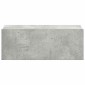vidaXL Κομοδίνο Κρεμαστό Γκρι Σκυροδέματος 40x30x15 εκ. Μοριοσανίδα