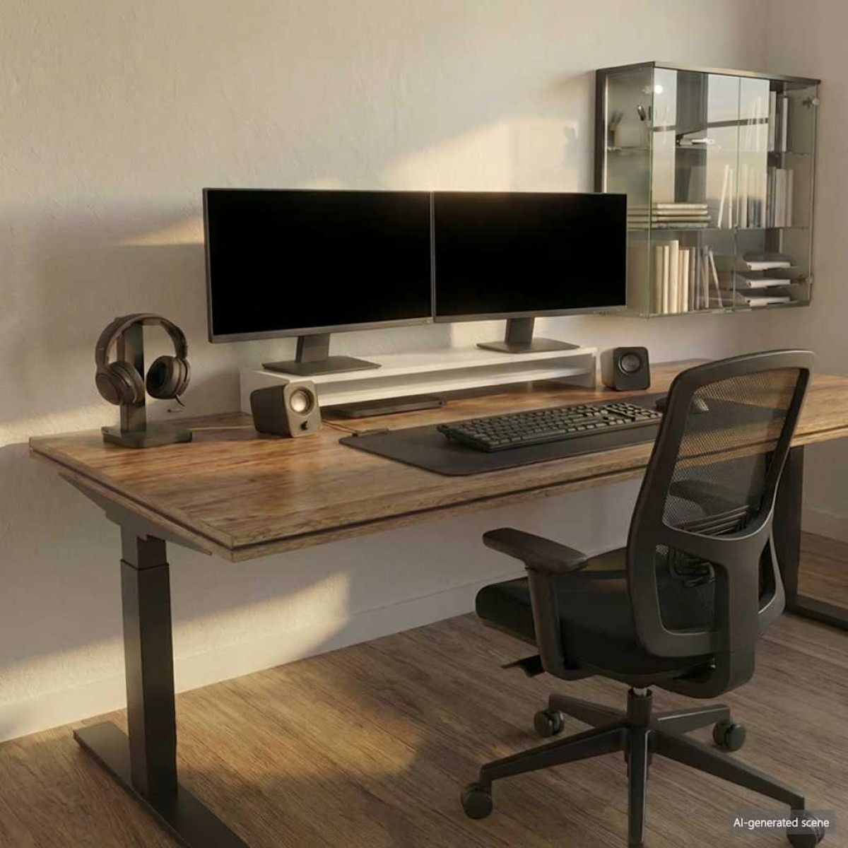 vidaXL Βάση Οθονών Λευκή 100 x 24 x 13 εκ. από Μοριοσανίδα