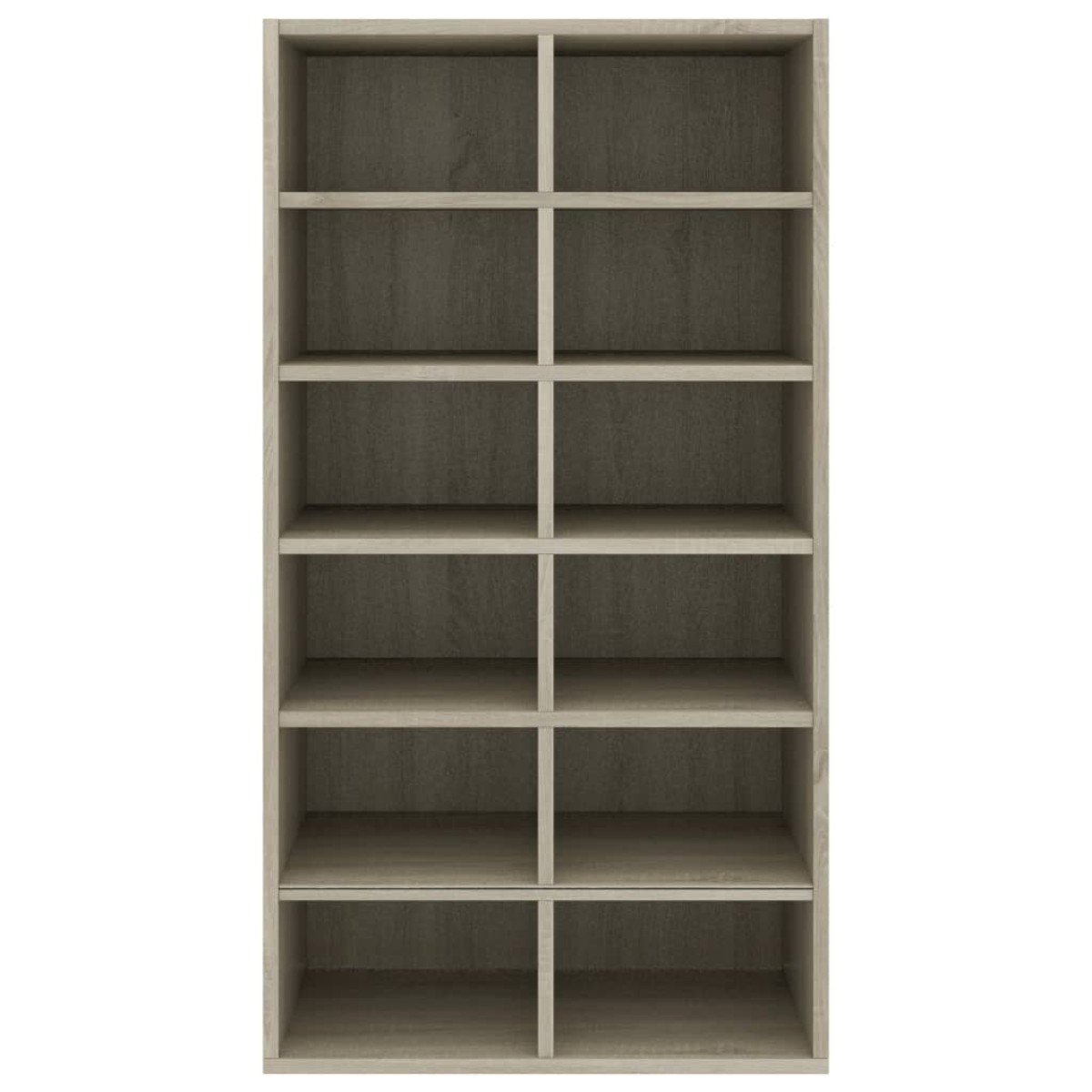 vidaXL Παπουτσοθήκη Sonoma Δρυς 54x34x100,5 εκ. από Επεξεργασμένο Ξύλο