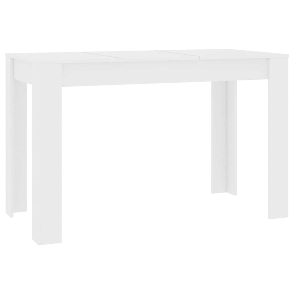vidaXL Τραπεζαρία Λευκή 120 x 60 x 76 εκ. από Επεξ. Ξύλο