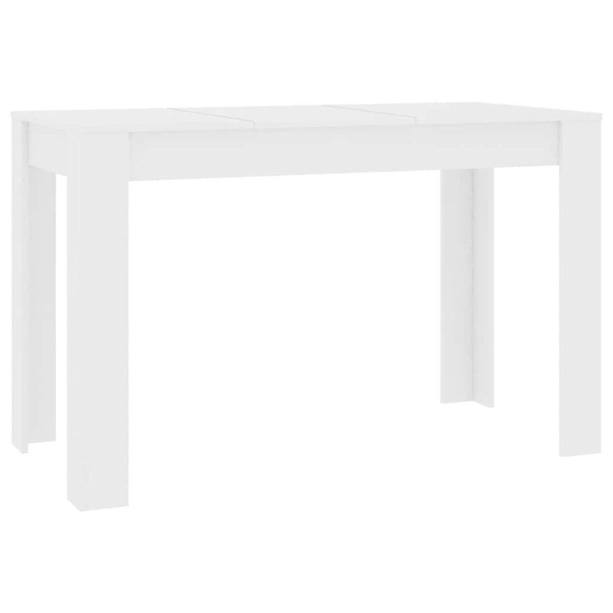 vidaXL Τραπεζαρία Λευκή 120 x 60 x 76 εκ. από Μοριοσανίδα