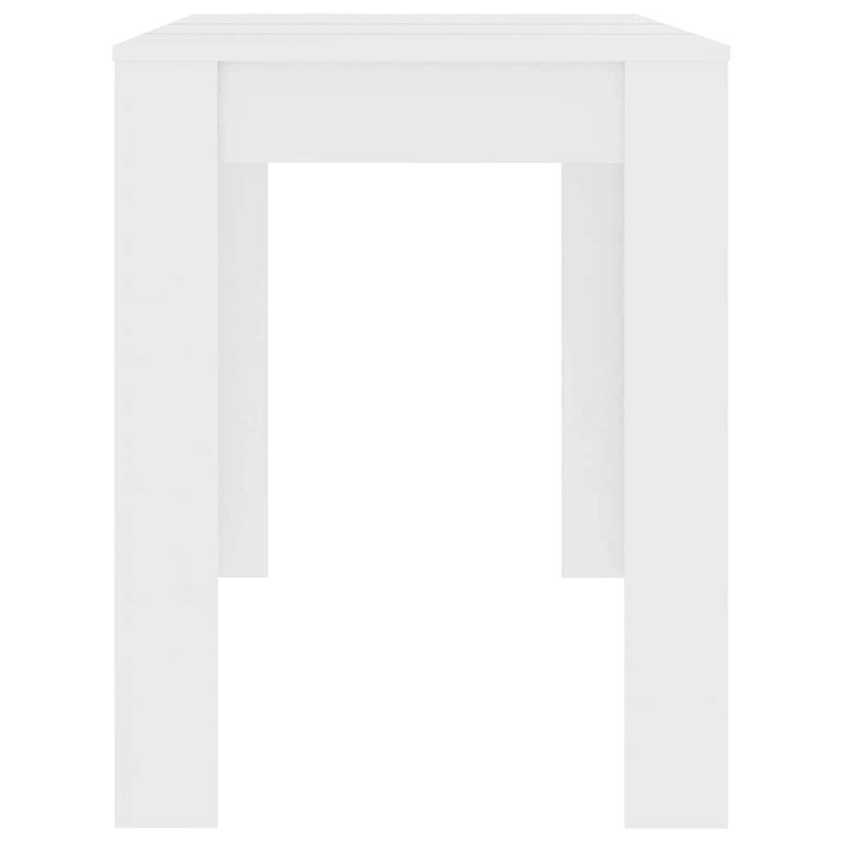 vidaXL Τραπεζαρία Λευκή 120 x 60 x 76 εκ. από Μοριοσανίδα