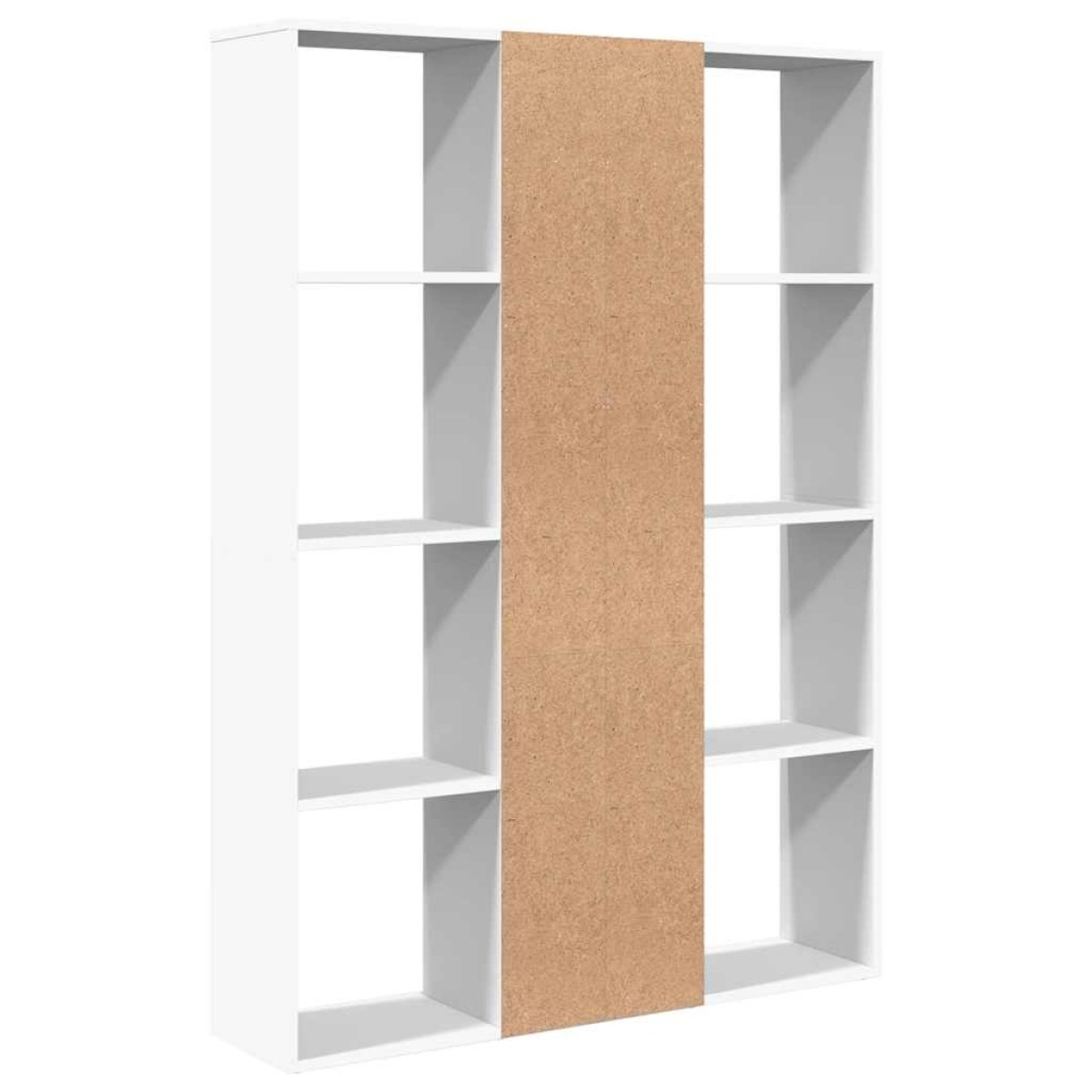 vidaXL Διαχωριστικό/Βιβλιοθήκη Λευκό 100x24x140 εκ. από Μοριοσανίδα