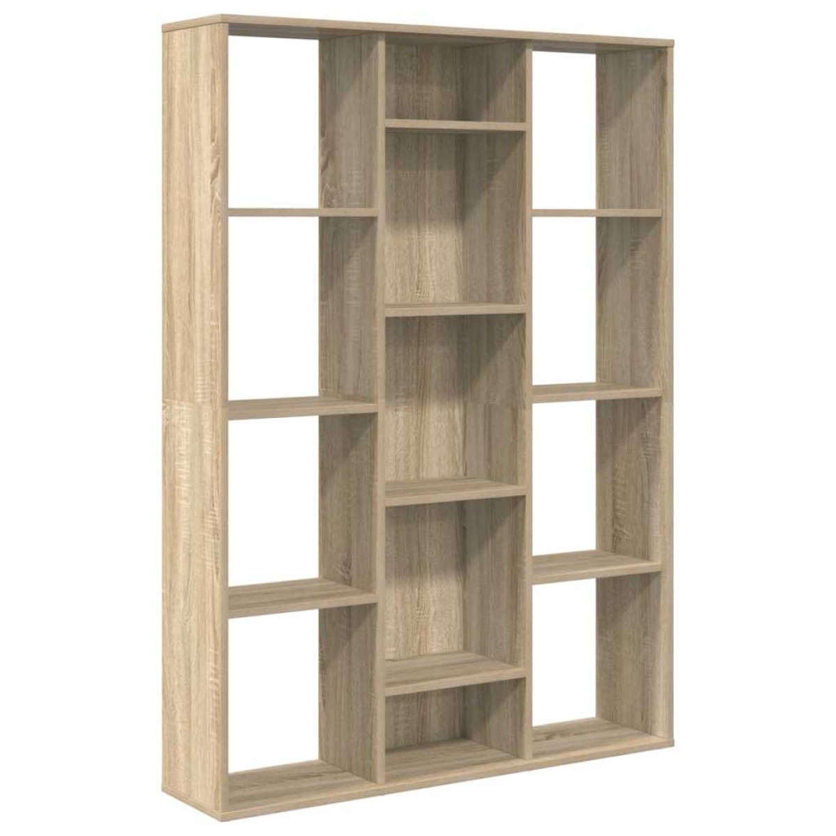 vidaXL Διαχωριστικό/Βιβλιοθήκη Sonoma Δρυς 100x24x140 εκ. Μοριοσανίδα