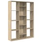 vidaXL Διαχωριστικό/Βιβλιοθήκη Sonoma Δρυς 100x24x140 εκ. Μοριοσανίδα