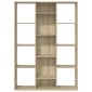 vidaXL Διαχωριστικό/Βιβλιοθήκη Sonoma Δρυς 100x24x140 εκ. Μοριοσανίδα