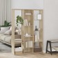 vidaXL Διαχωριστικό/Βιβλιοθήκη Sonoma Δρυς 100x24x140 εκ. Μοριοσανίδα