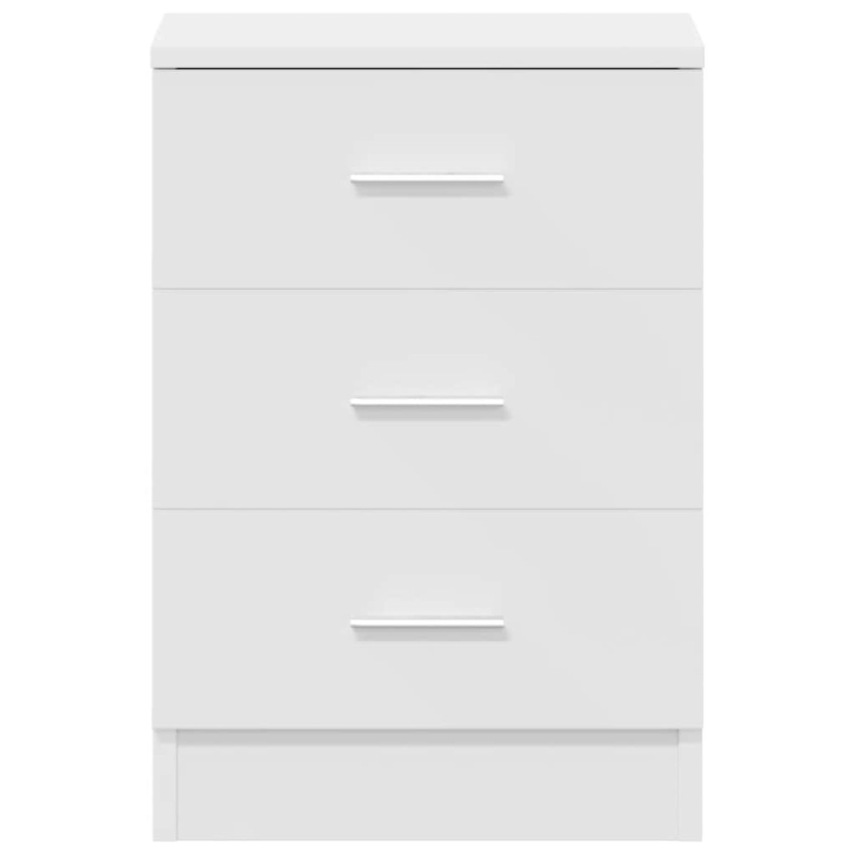 vidaXL Κομοδίνο Λευκό 38 x 35 x 56 εκ. από Μοριοσανίδα