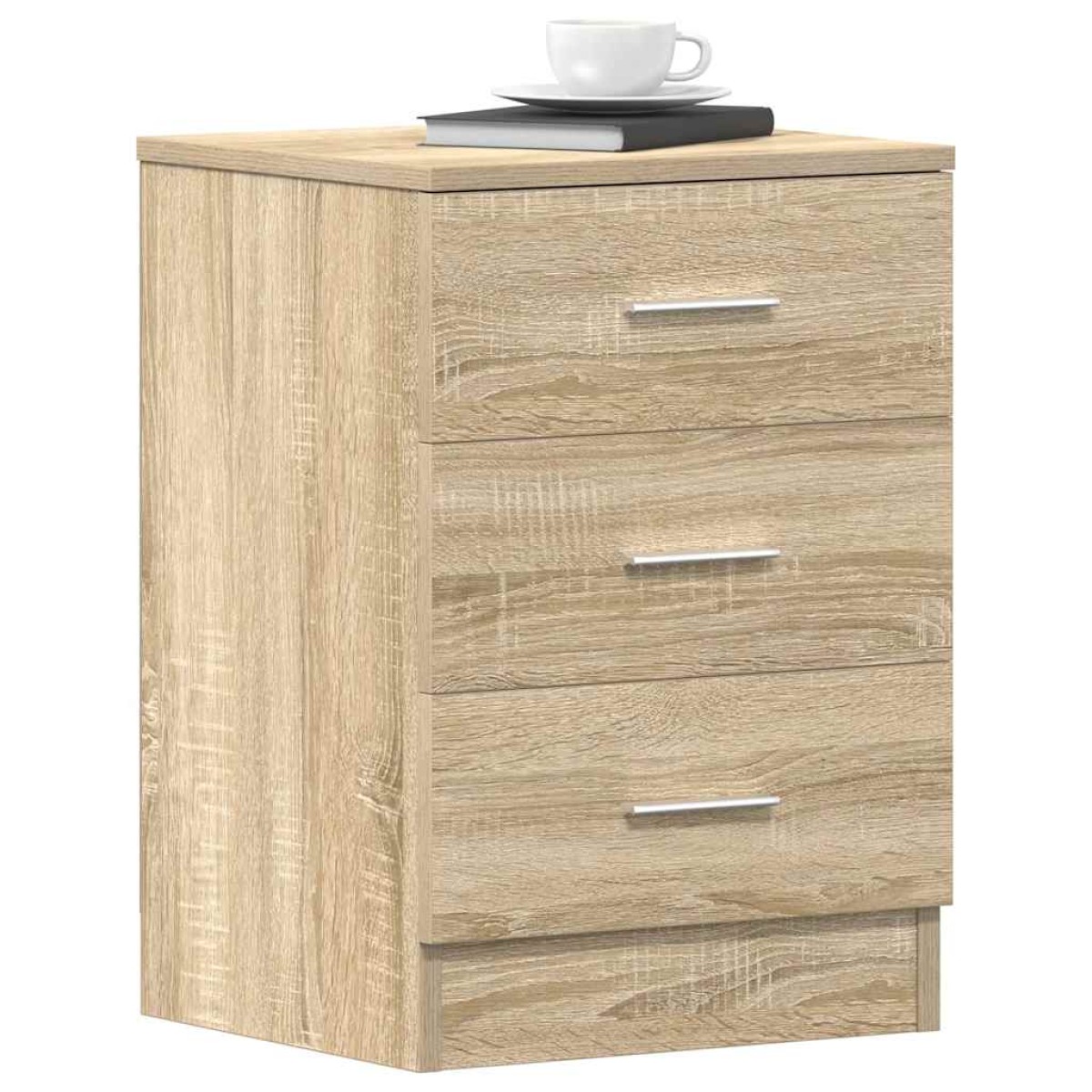 vidaXL Κομοδίνα 2 τεμ. Χρώμα Sonoma Δρυς 38x35x56 εκ. από Μοριοσανίδα